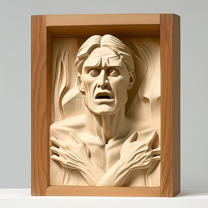 3D модель Брюс Науман, американский художник (STL)